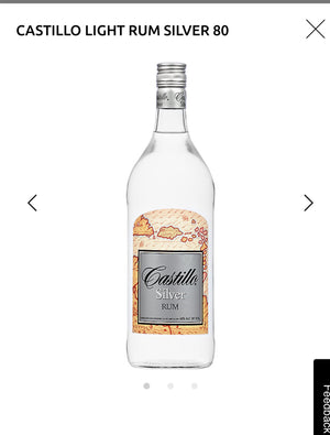 Castillo Silver Rum 80 1L