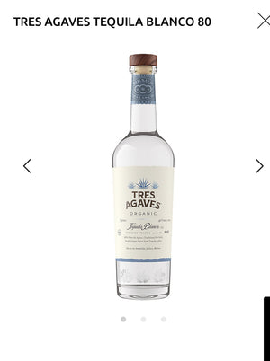 Tres Agaves Tequila Blanco 80