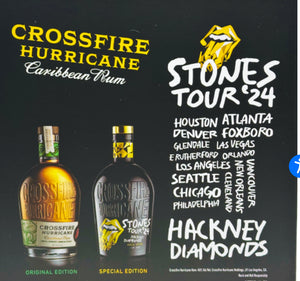 Crossfire Hurricane Rum Gift Set 80 1ea Flag Ship Rum 80 & Hackney Diamonds Stones Tour 2024 80