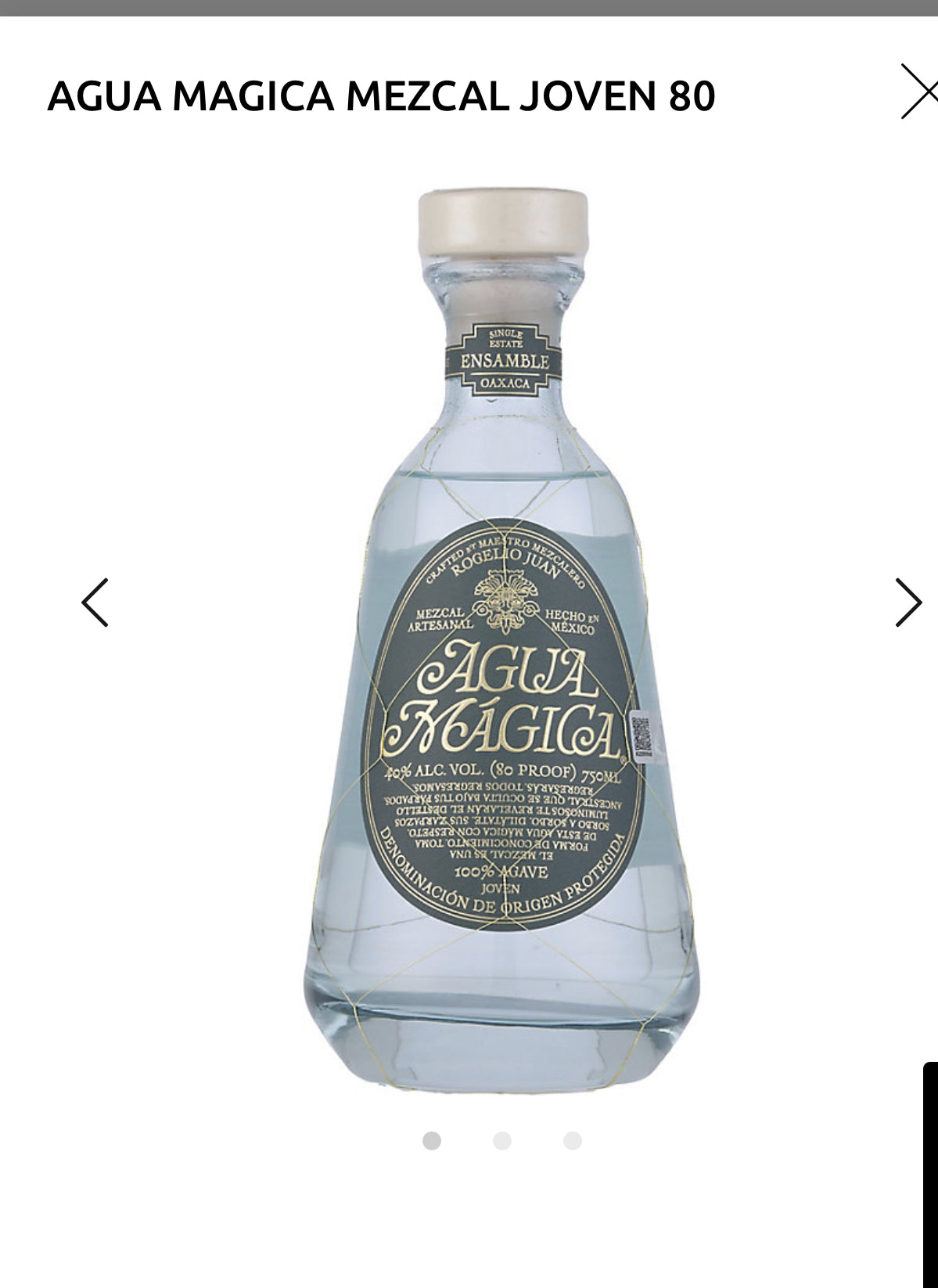 Agua Magica Mezcal Joven