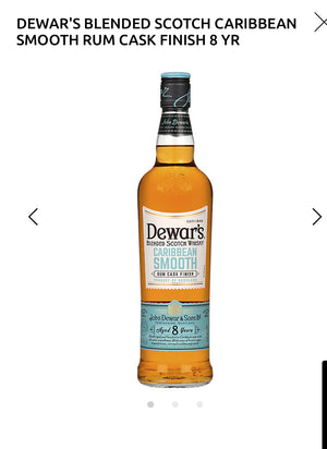 Dewar's Blended Scotch Caribbean Smooth Rum Cask Finish 8 Yr 80