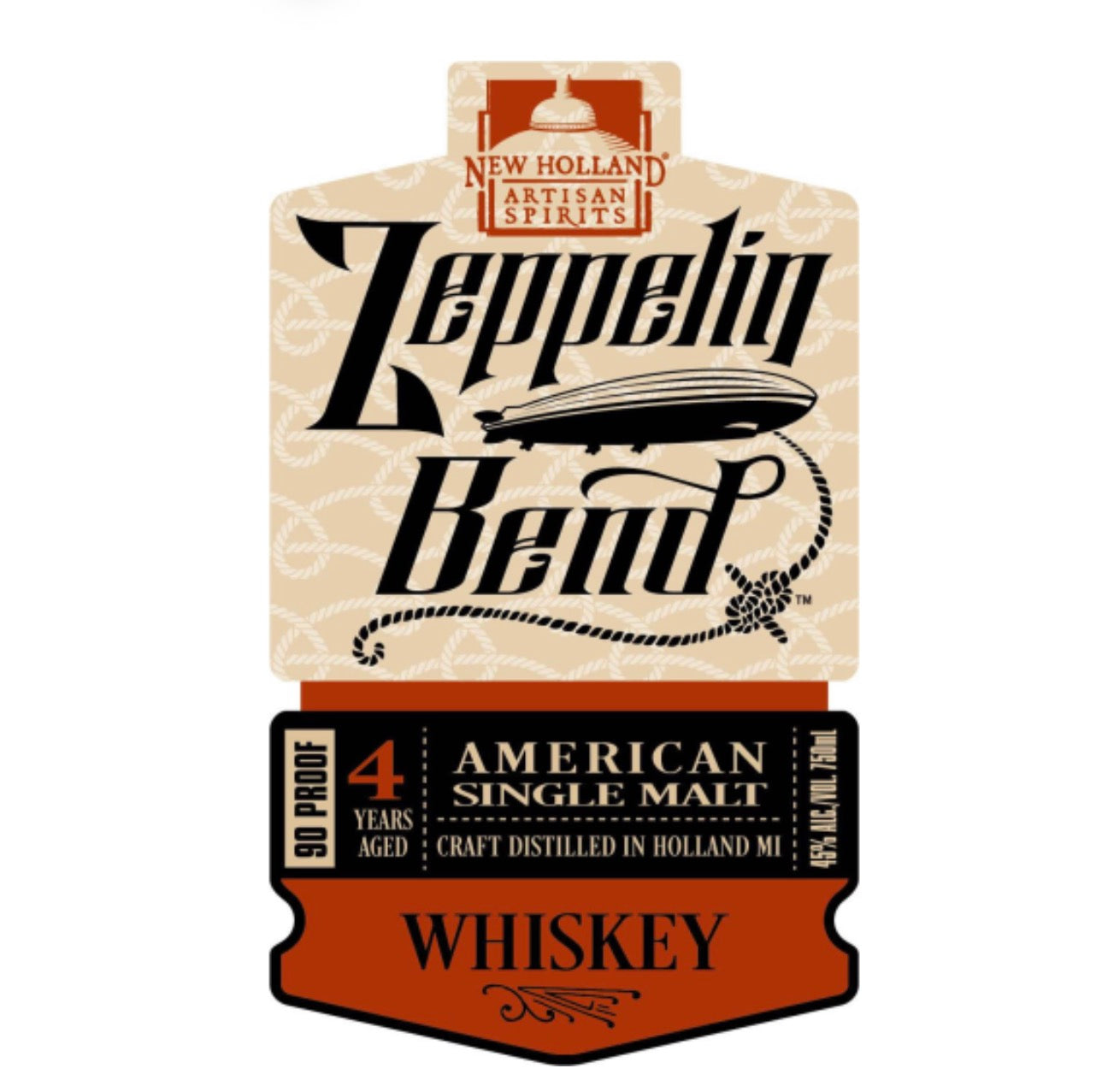 New Holland Whiskey Zeppelin Bend 750ML