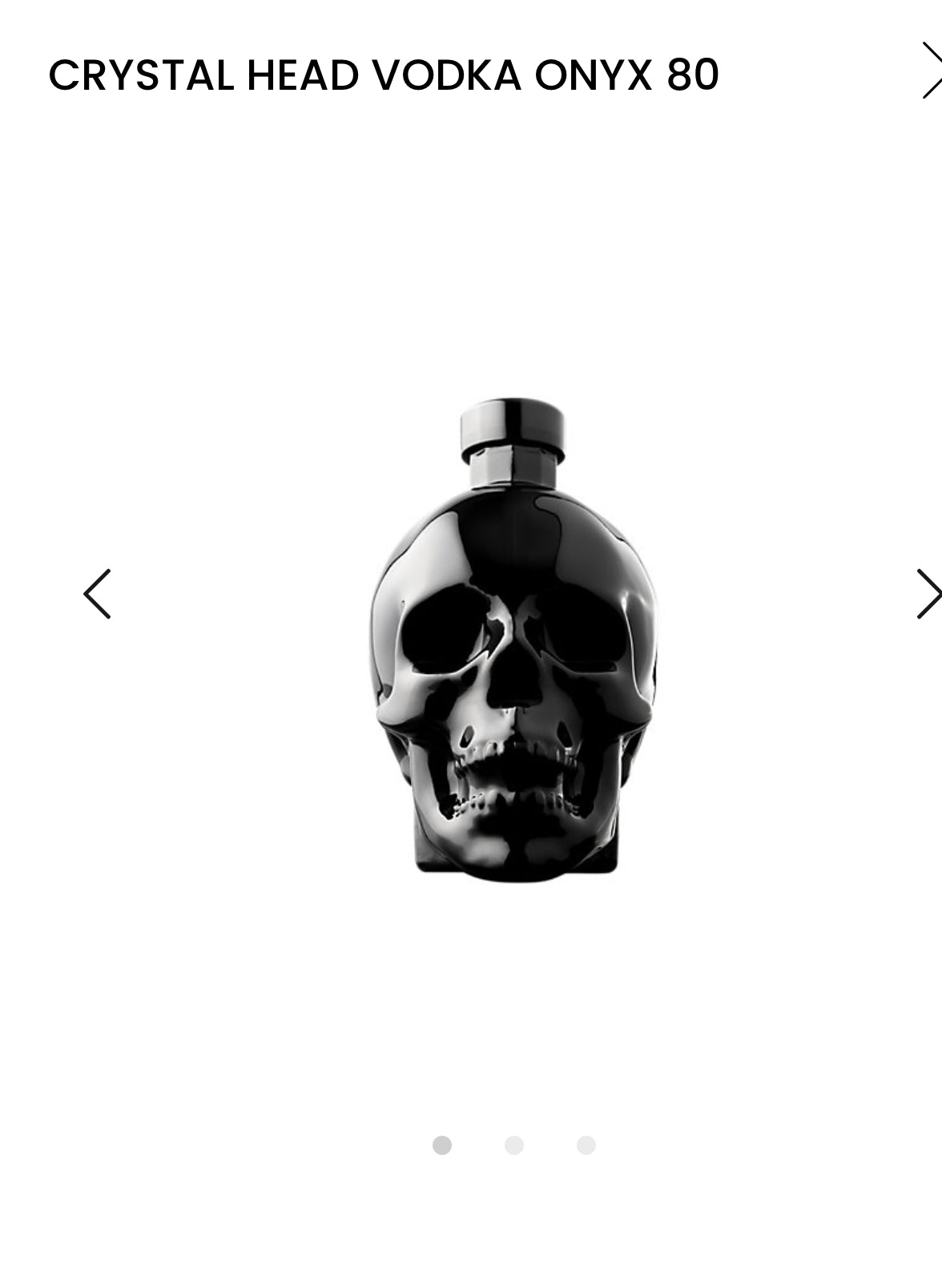 Crystal Head Vodka Onyx 80