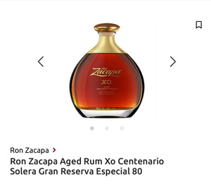 Ron Zacapa Aged Rum Xo Centenario Solera Gran Reserva