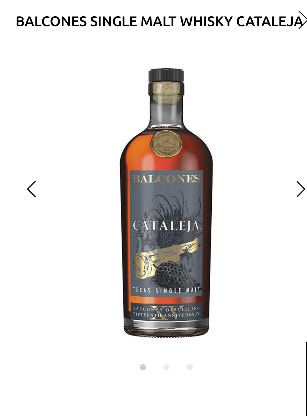 Balcones Malt Whiskey Cataleja 118