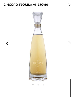 Cincoro Tequila Anejo 80 375ml