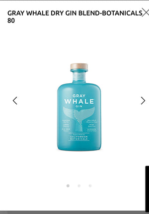 Gray Whale Dry Gin 86