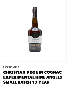 Christian Drouin Cognac Experimental Hine Angels Small Batch 17 Yr 86