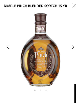 Dimple Pinch Blended Scotch 15 Yr 80