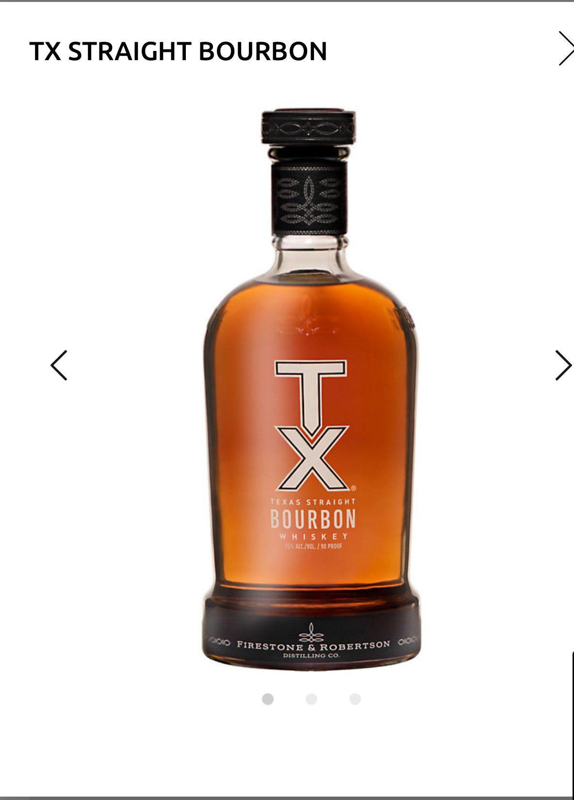 Tx Straight Bourbon 90