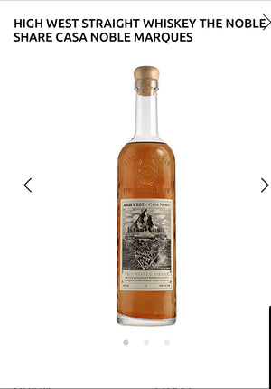 High West Straight Whiskey The Noble Share Casa Noble Marques 104