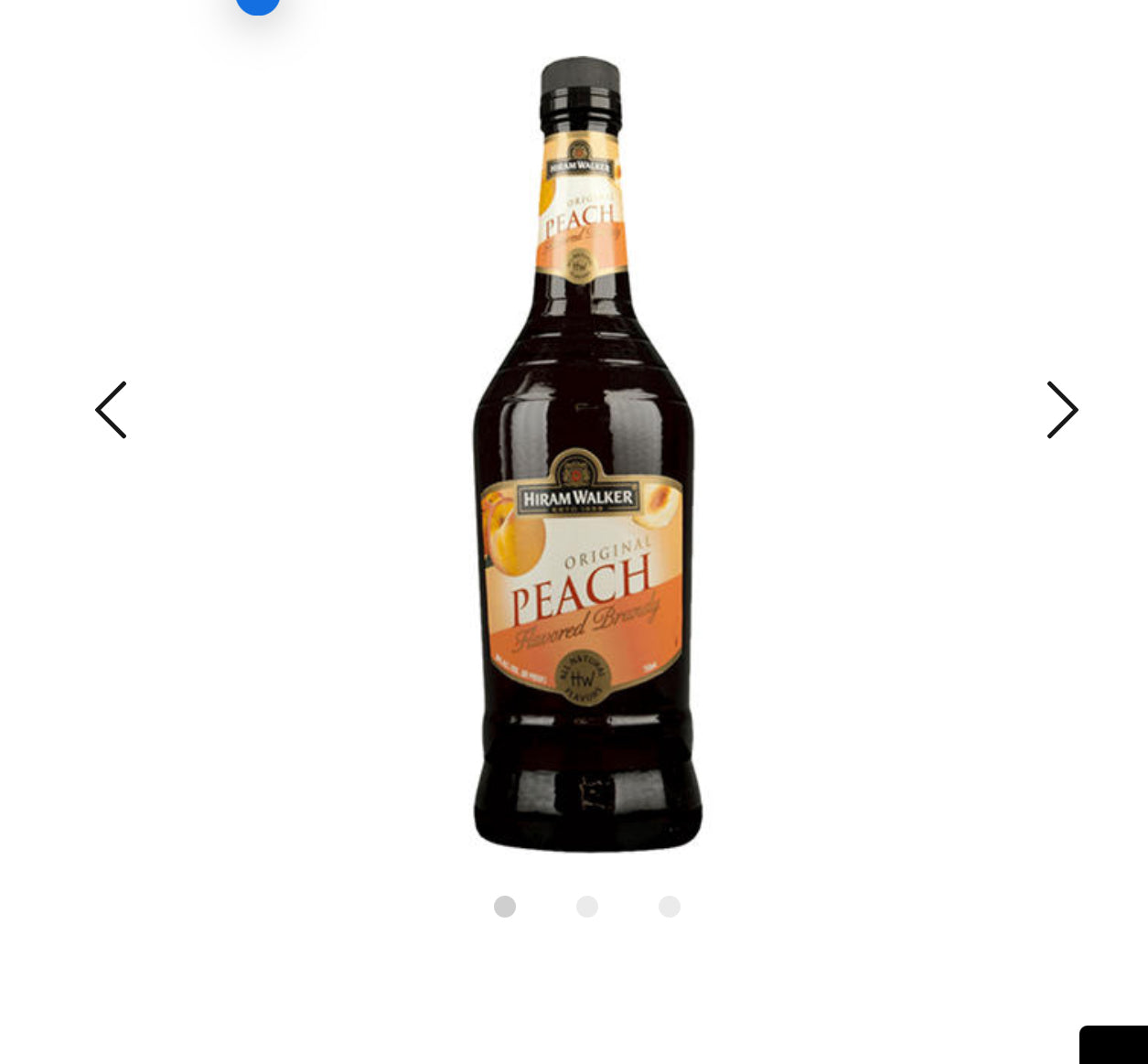 HIRAM WALKER PEACH FLAVORED GRAPE BRANDY