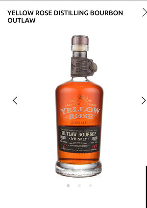Yellow Rose Distilling Bourbon Outlaw 92