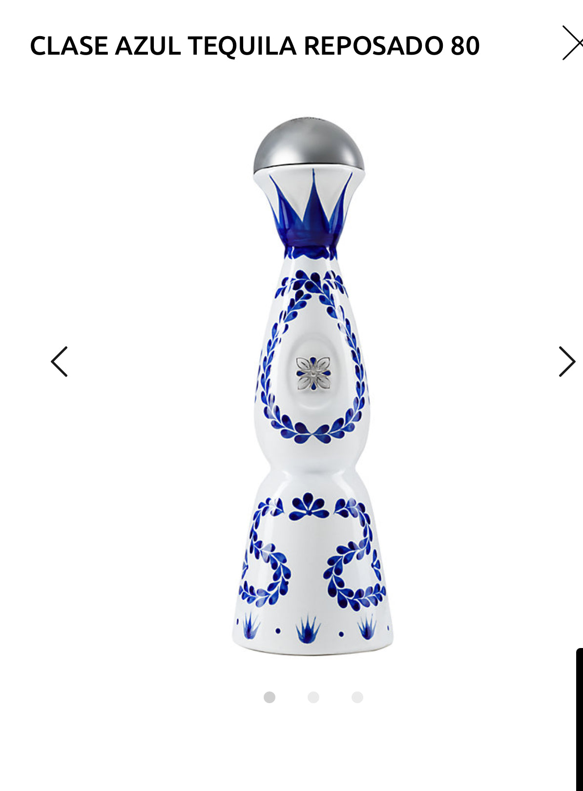 Clase Azul Tequila Reposado 375ml