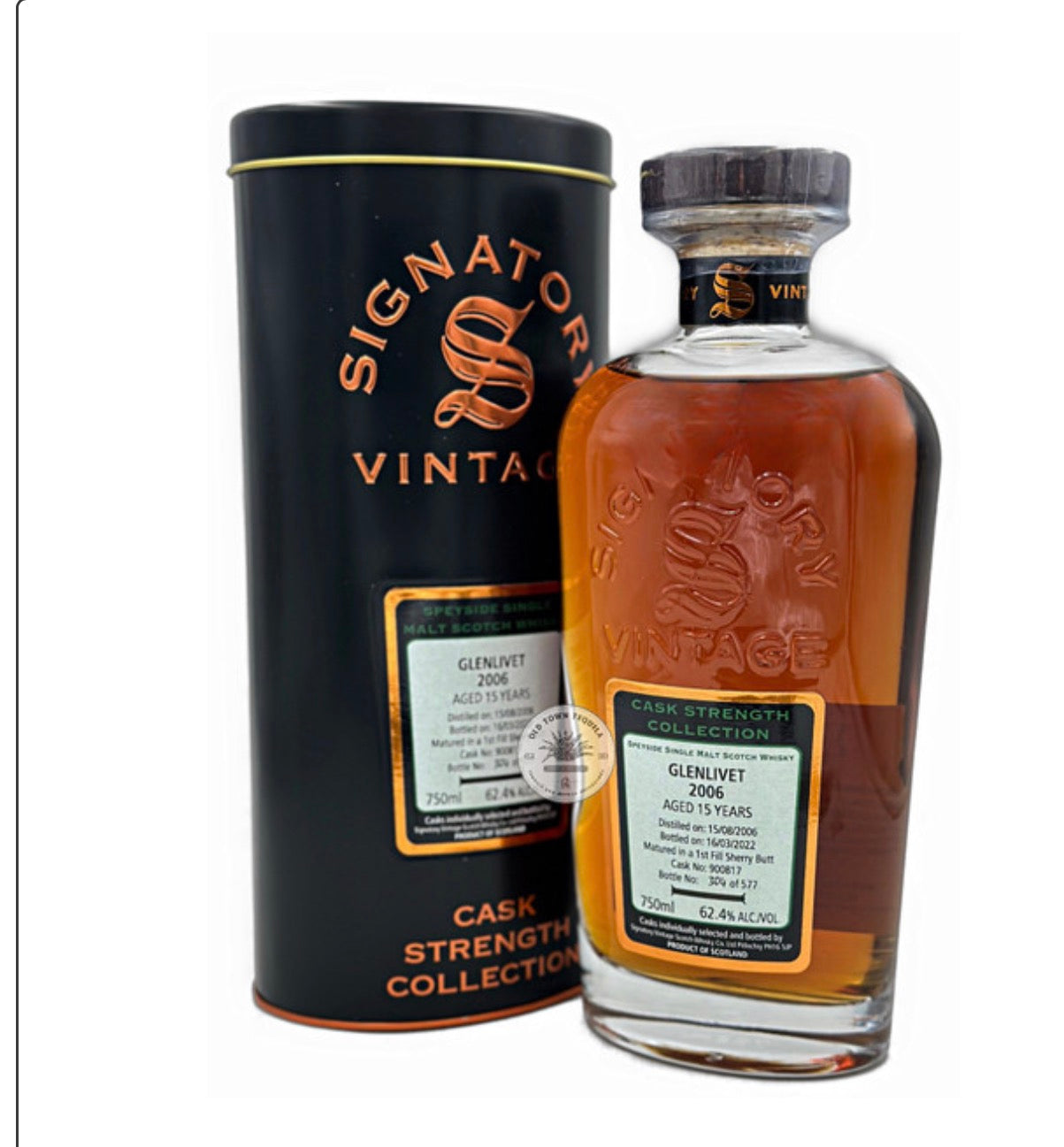 Signatory Glenlivet 15YR 124.8 6B 750ML
