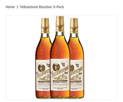 Yellowstone Bourbon 3-Pack