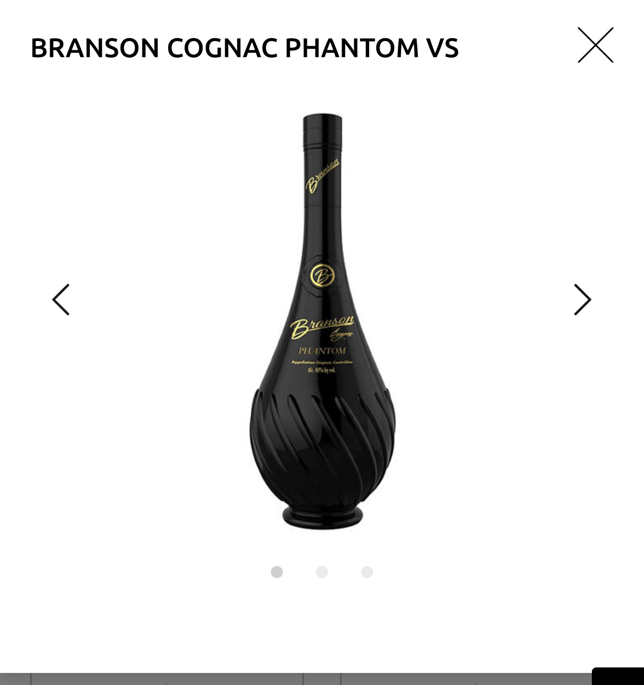 BRANSON COGNAC PHANTOM VS