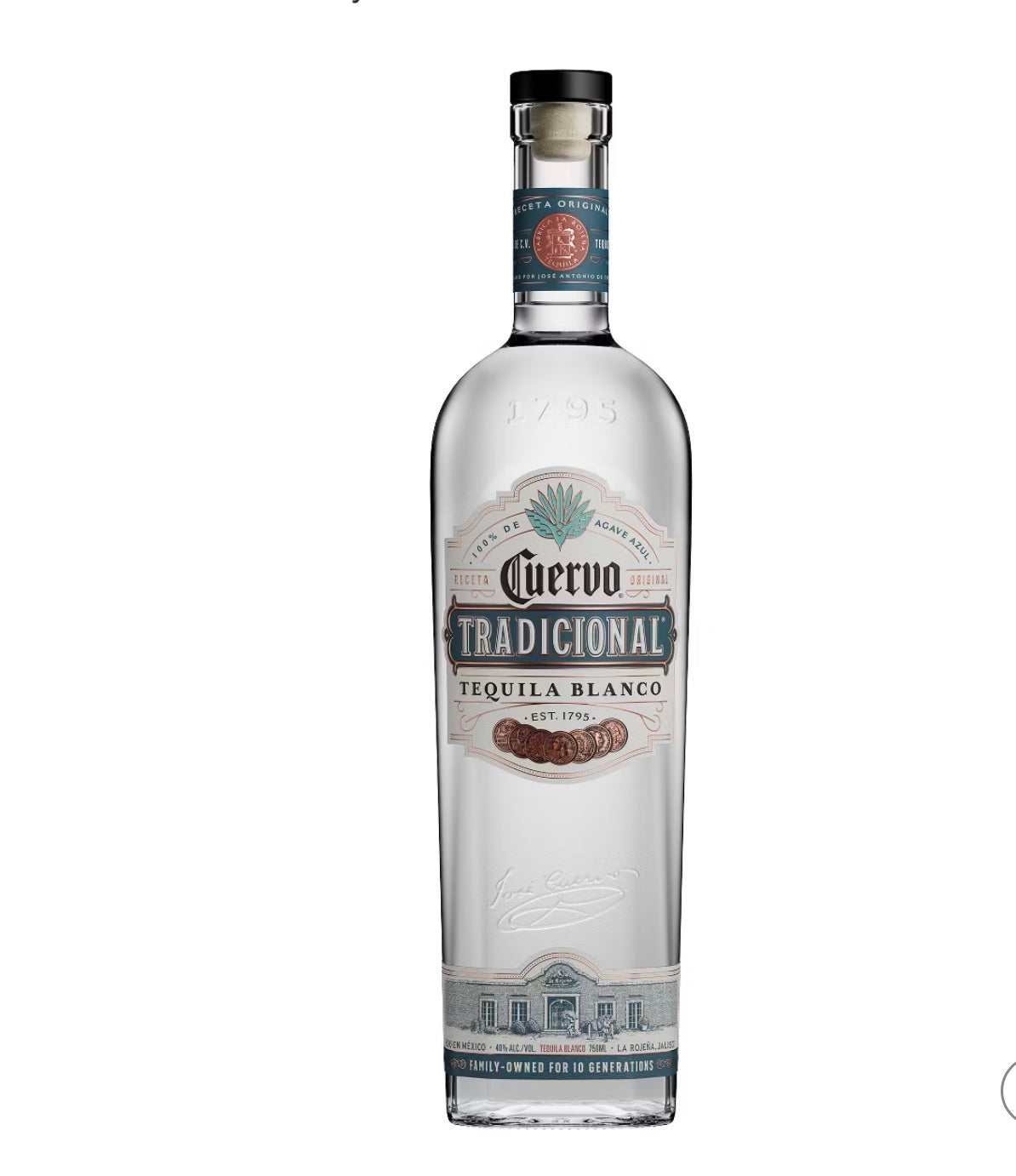 Jose Cuervo Tequila Tradicional Silver W/agave 750ML