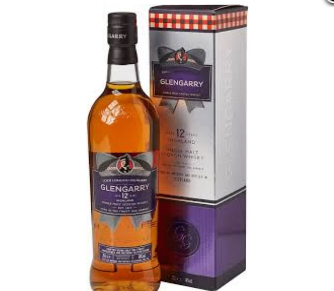 GLENGARRY 12 YEARS WHISKY 750ML
