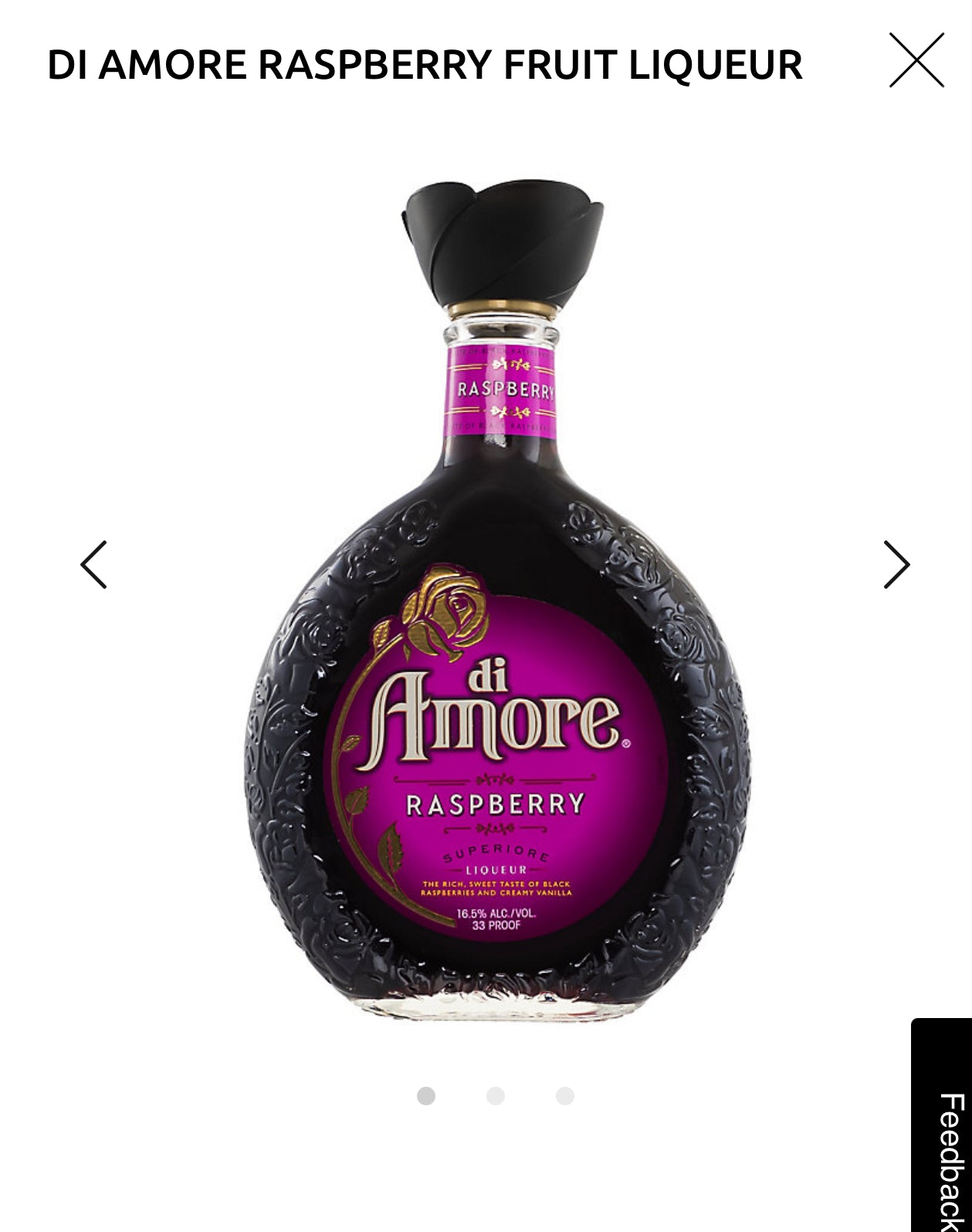 Di Amore Raspberry Liqueur 33