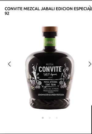 Convite Mezcal Jabali Edicion Especial 92