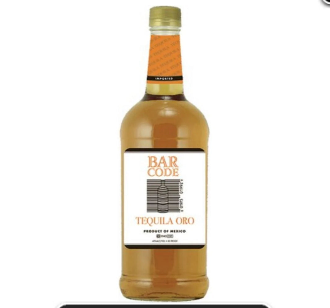 BAR CODE TEQUILA ORO GOLD 1LT