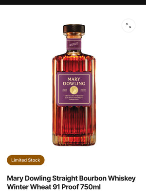 Mary Dowling Straight Bourbon Winter Wheat 91