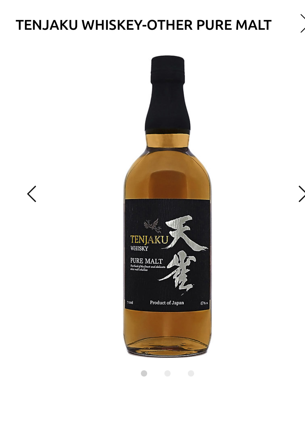Tenjaku Pure Malt Whisky 86