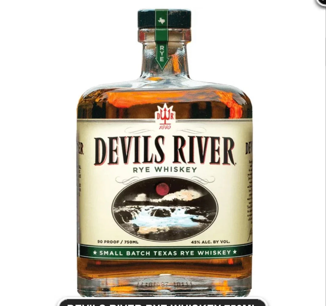 DEVILS RIVER RYE WHISKEY 750ML