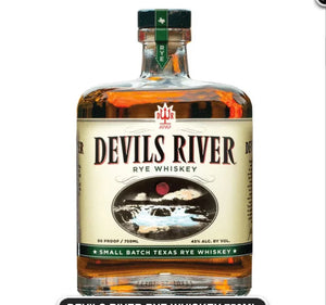 DEVILS RIVER RYE WHISKEY 750ML