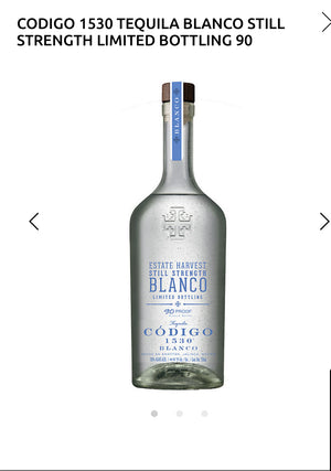 Codigo 1530 Tequila Blanco Still Strength Limited Bottling 90