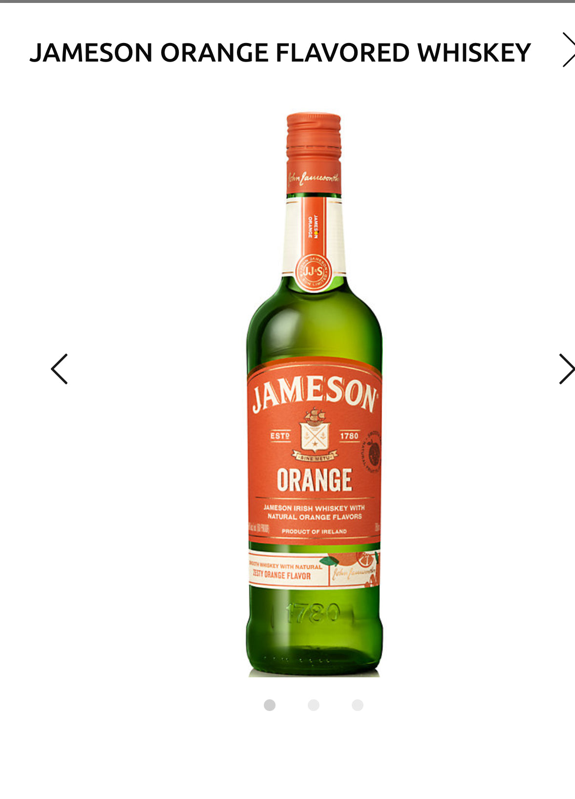 Jameson Orange Flavored Whiskey 60 W/ Sprite