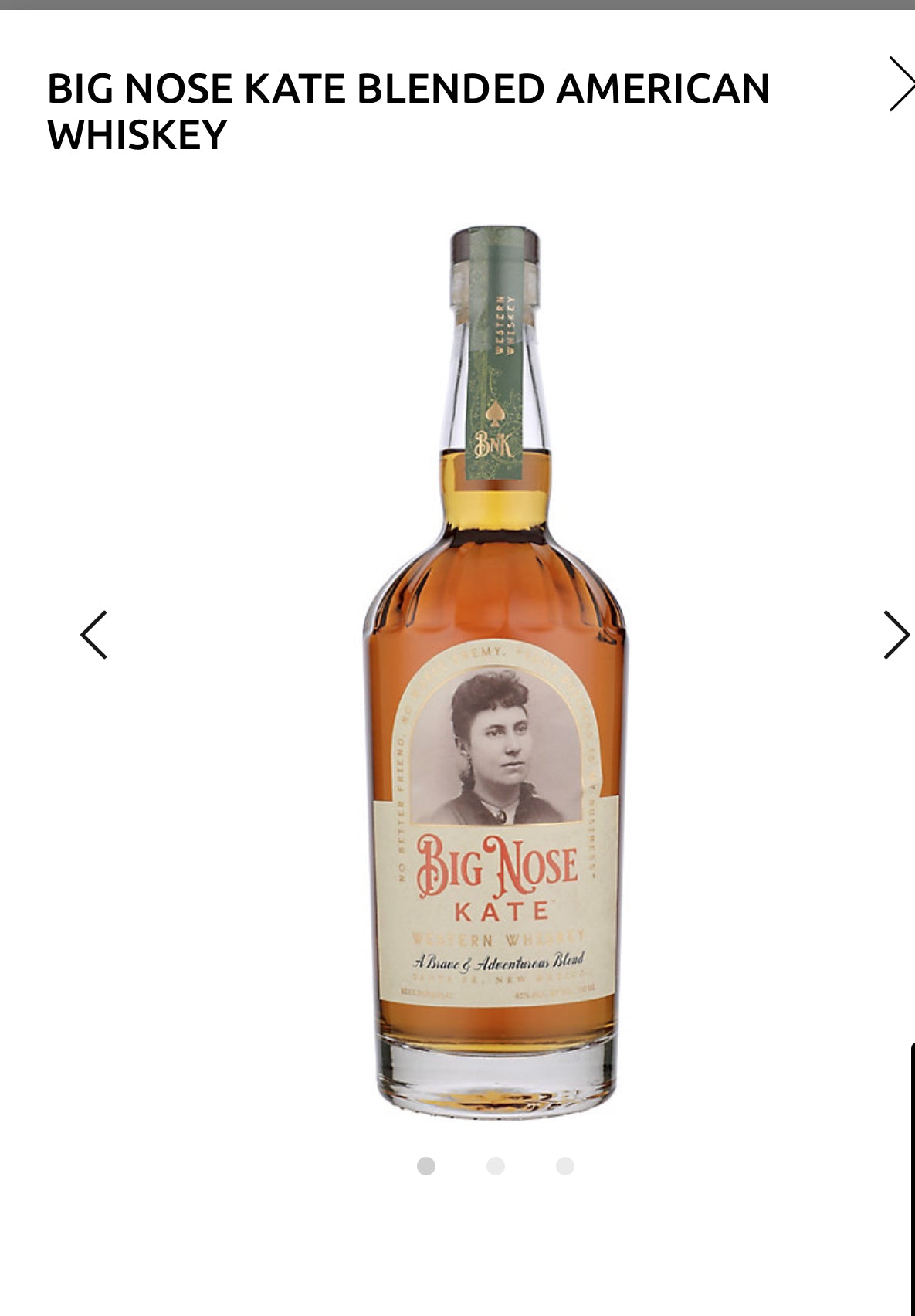 Big Nose Kate Blended American Whiskey