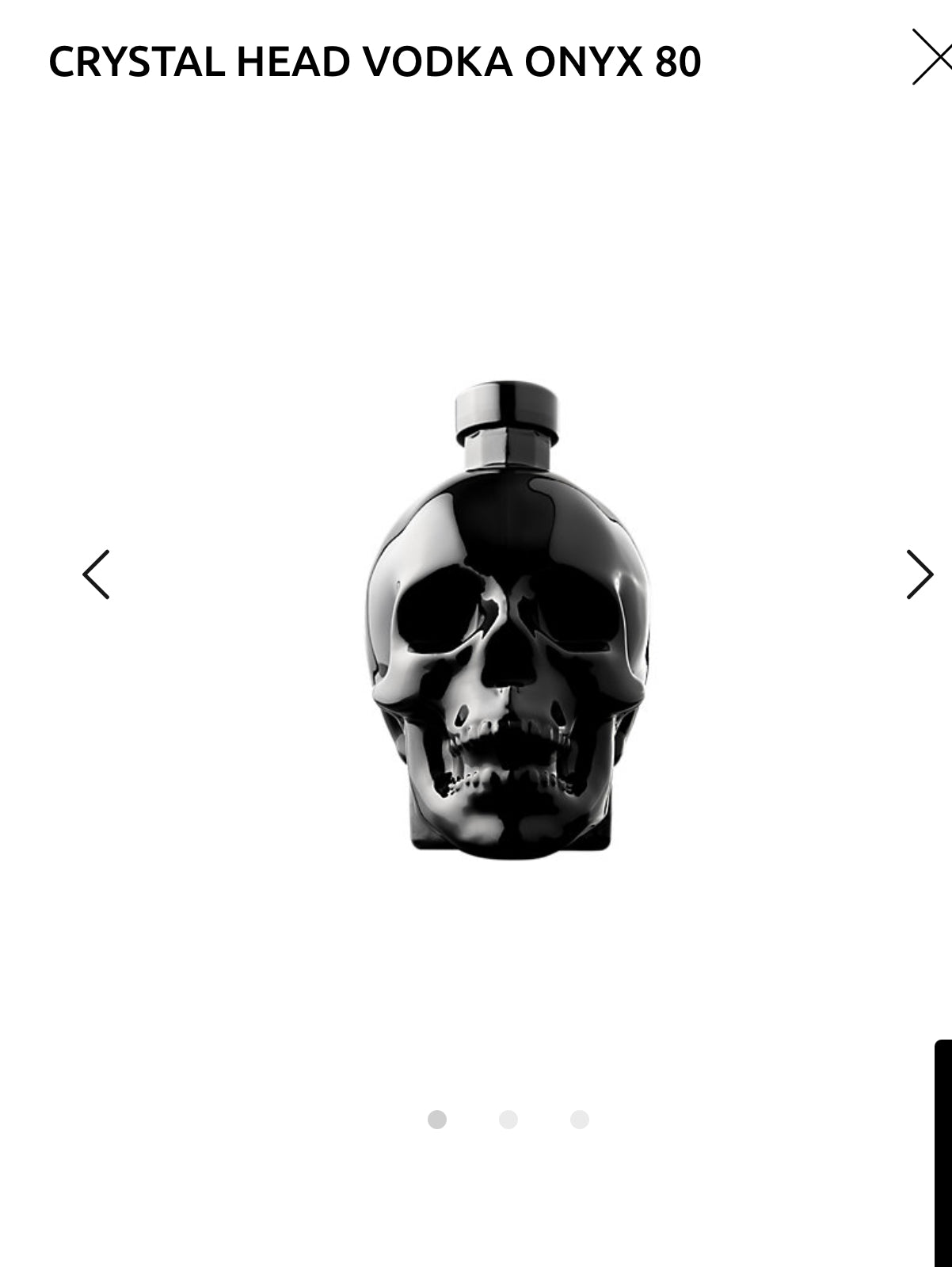 Crystal Head Vodka Onyx 80