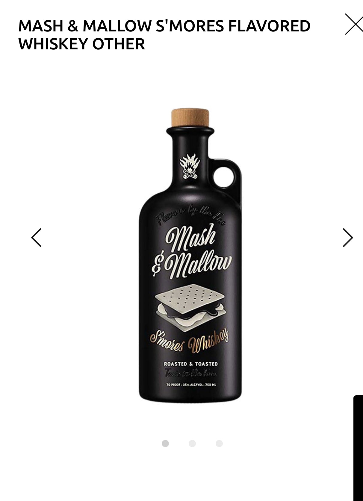 Mash & Mallow S'mores Flavored Whiskey 70