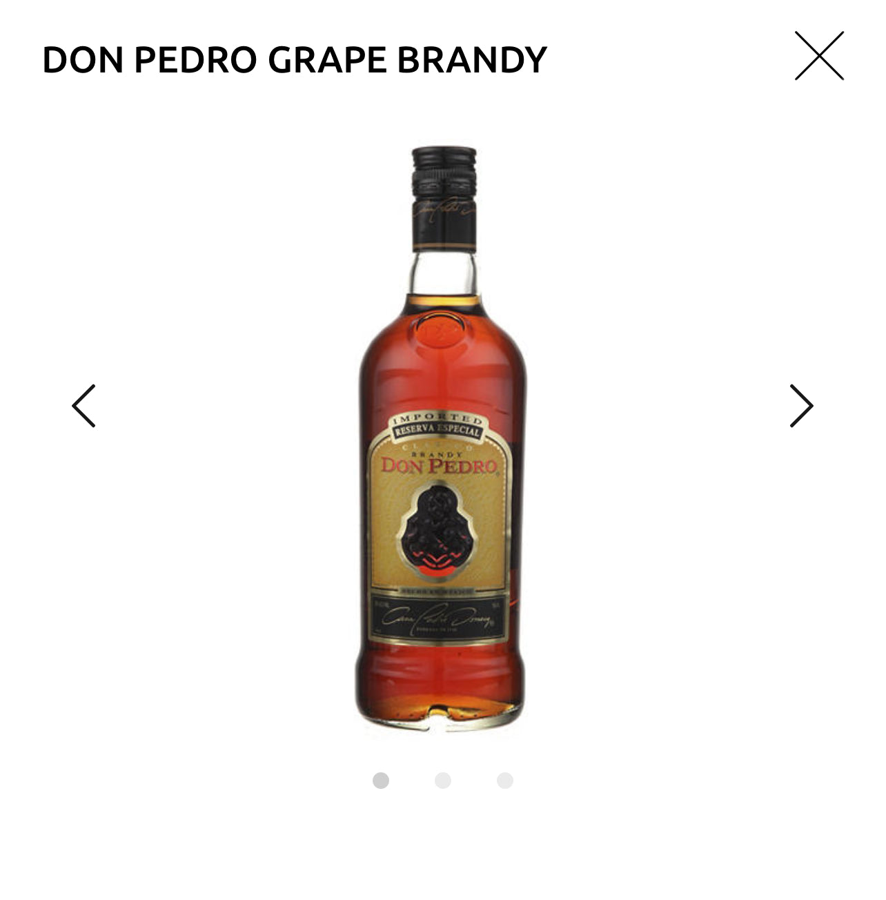DON PEDRO GRAPE BRANDY