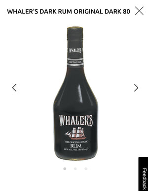 Whaler's Dark Rum Original Dark 80 1L