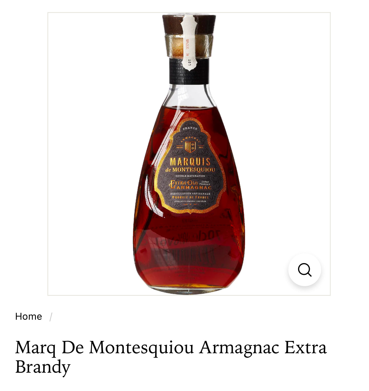 Marq De Montesquiou Armagnac Extra 86