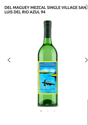 Del Maguey Mezcal Single Village San Luis Del Rio Azul 94