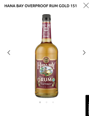 Hana Bay Overproof Rum Gold 151