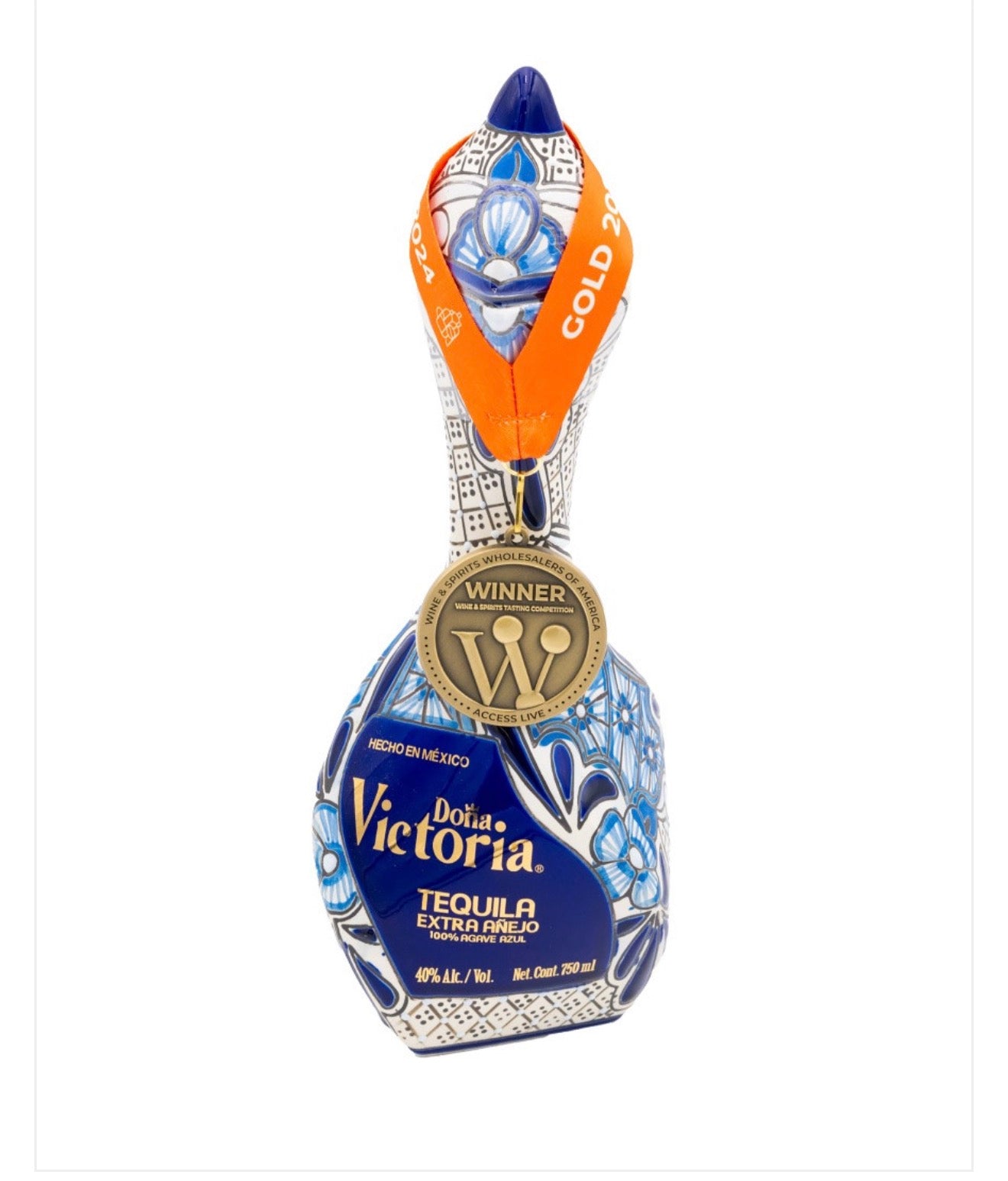Doña Victoria Tequila Extra Anejo Blue Bottle 750ml