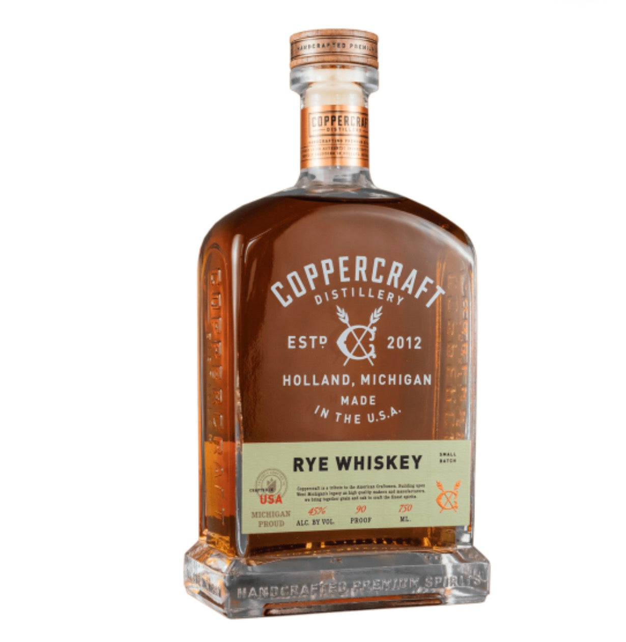 Coppercraft Whiskey Rye 750ML