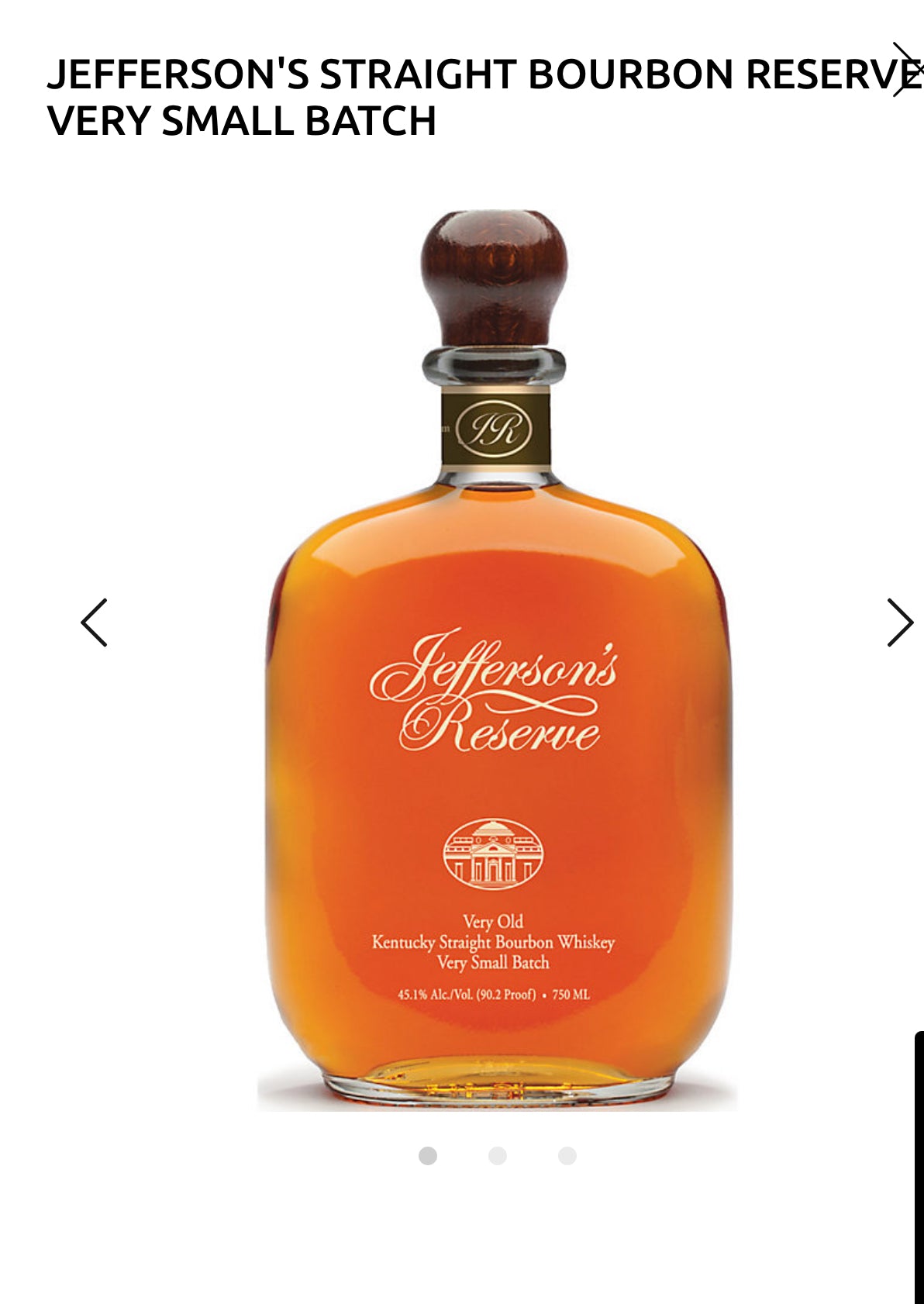 Jefferson's Straight Bourbon Reserve 90.2