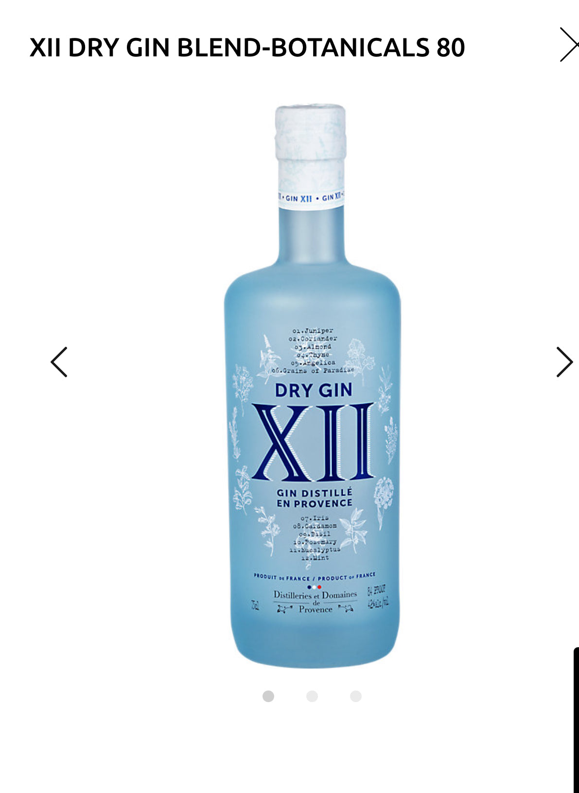 Xii Dry Gin 84