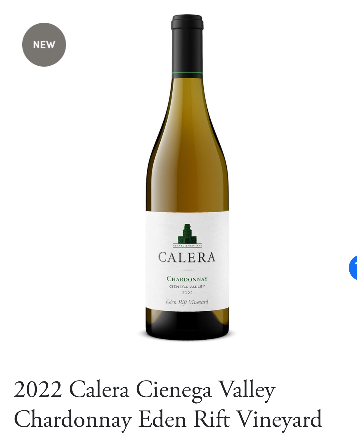2022 Calera Cienega Valley Chardonnay Eden Rift Vineyard