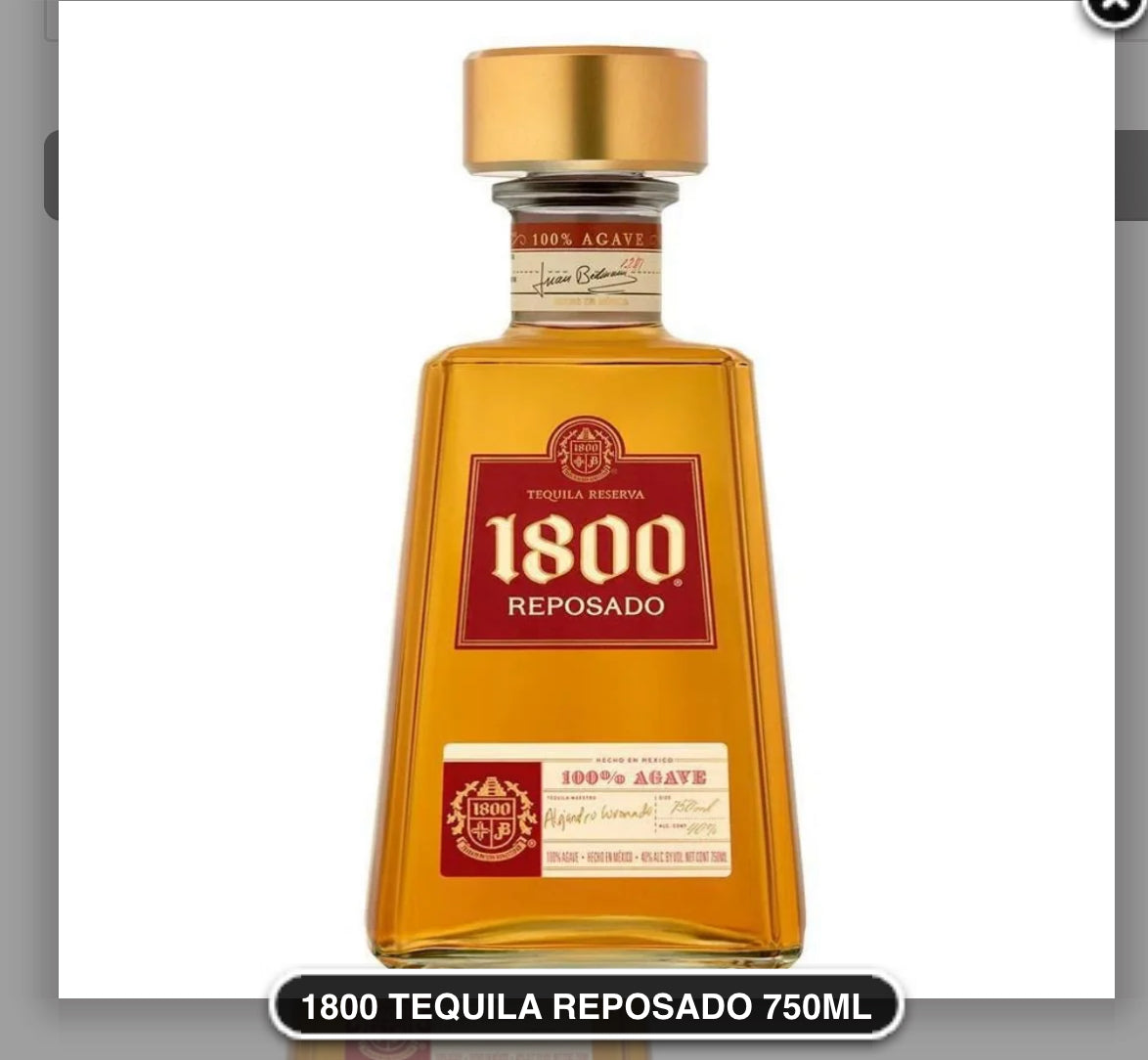 1800 tequila REPOSADO 750ML