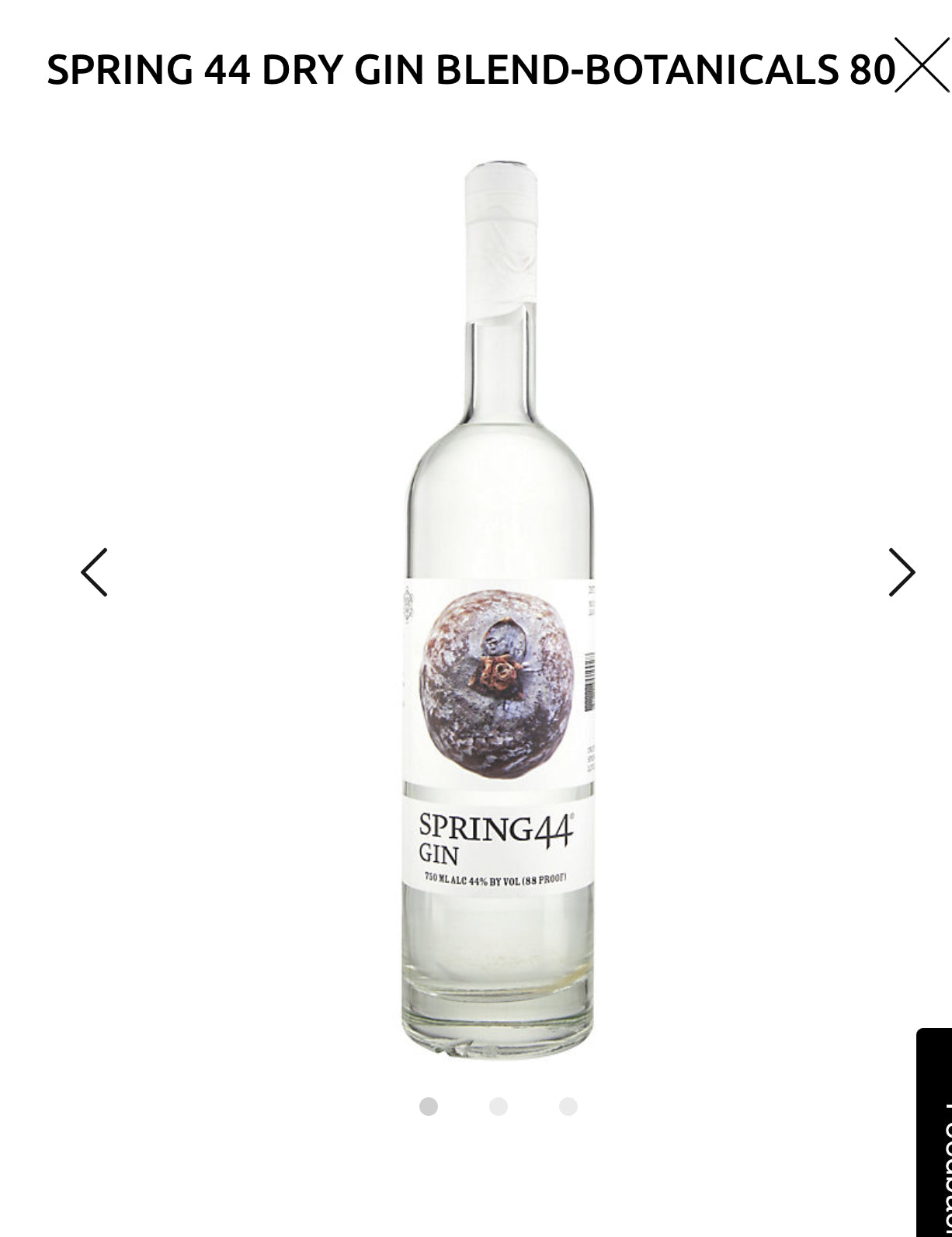Spring 44 Dry Gin 88