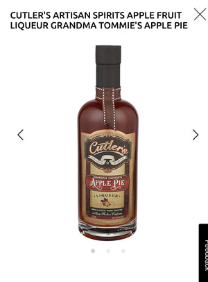 Spirits
Cutler's Artisan Spirits Grandma Tommie's Apple Pie Liqueur 40