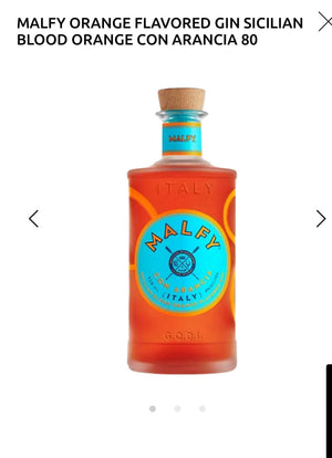 Malfy Sicilian Blood Orange Flavored Gin Con Arancia 82
