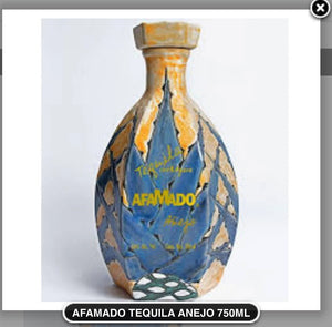 AFAMADO TEQUILA ANEJO 750ML